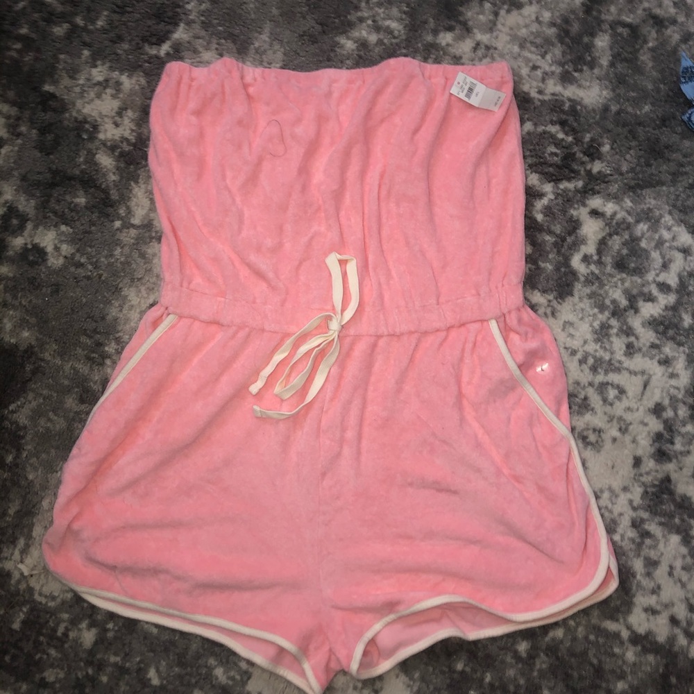 NWT aerie terrycloth romper / swim cover up